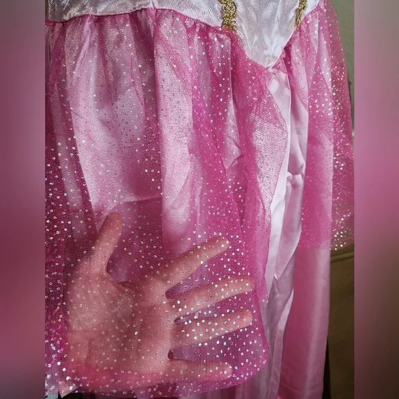 NWOT Womens L Princess Peach Dress Costume - Picture 4 of 11